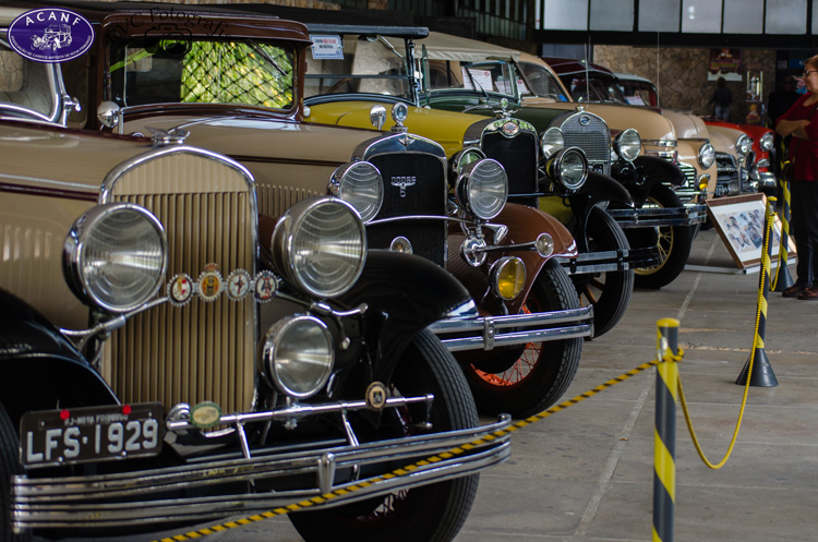 Alguns carros da Acanf que estarão em exposição (Foto: Henrique Pinheiro)
