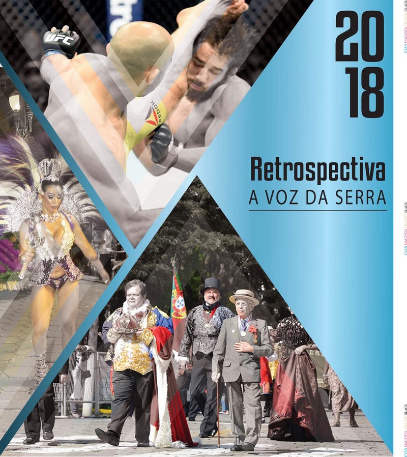 A capa do caderno Retrospectiva 2018 (Reprodução)