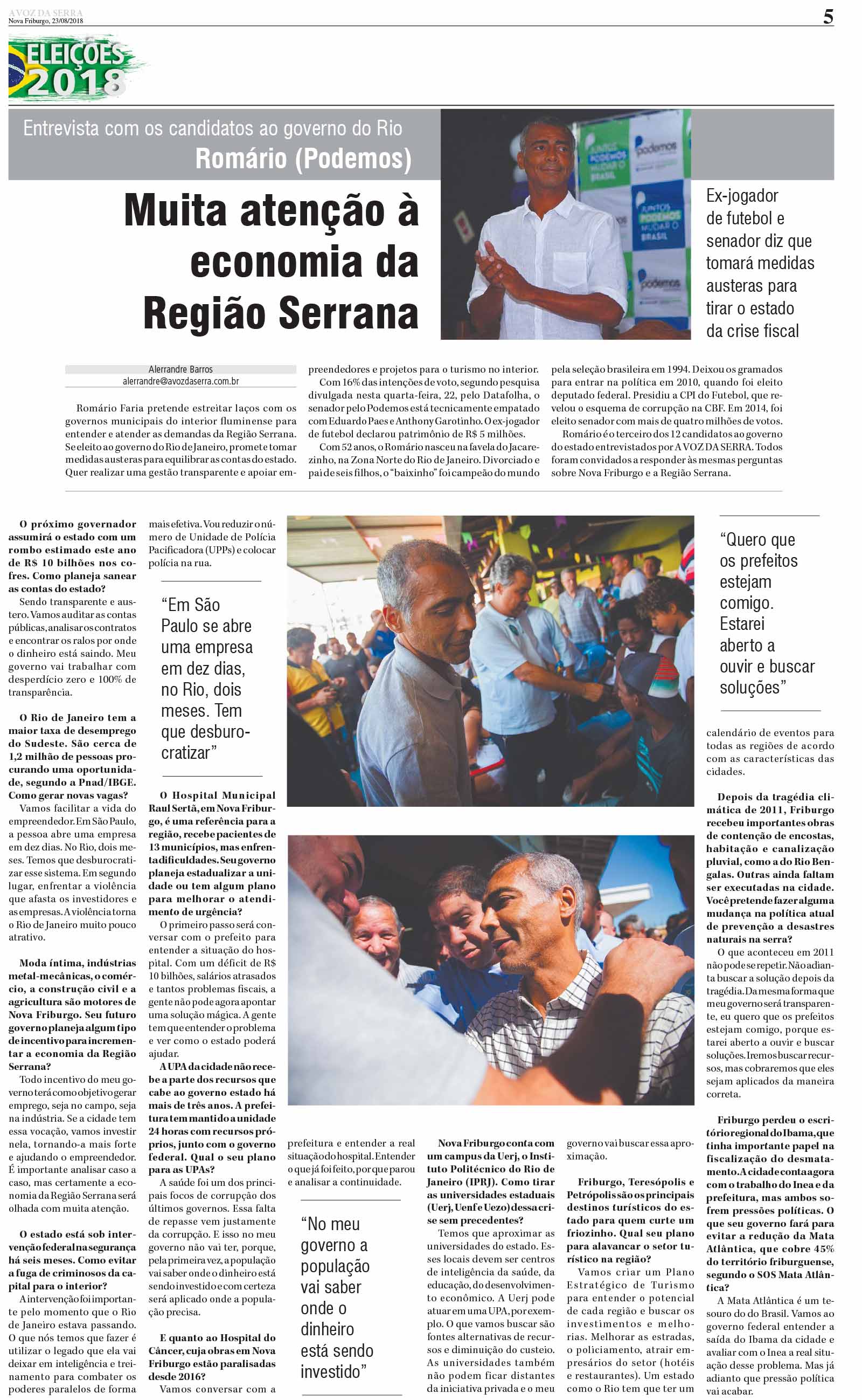 Edição De 23 De Agosto De 2018 Jornal A Voz Da Serra