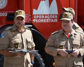 Drones doados pelo MP do Trabalho são os primeiros dos bombeiros