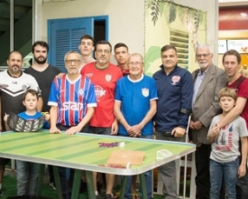 Jogadores de botão de Friburgo participam do Brasileiro de Futmesa