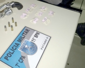 Operação policial apreende droga e arma de fogo em Santo André