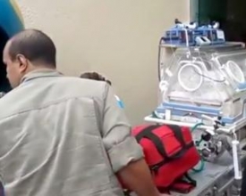 Bebê acidentado em Olaria transferido para hospital no Rio
