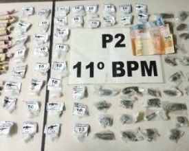 Jovens são detidos com drogas e ‘cabeção de nego’ na Chácara do Paraíso