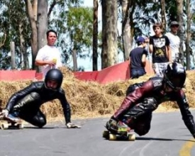 Friburguense é segundo lugar em etapa do mundial de skate downhill