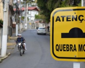 Braunes: quebra-molas para inibir excesso de velocidade 