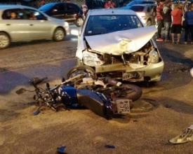 Colisão deixa motociclista ferido no Jardim Ouro Preto