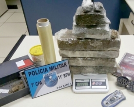 PM apreende mais de 5kg de maconha no Cônego