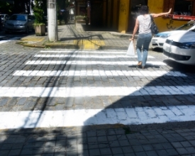 Prefeitura repinta faixas e anuncia "Traffic Calm" no Paissandu