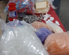 Policiais fazem grande apreensão de drogas em Cantagalo