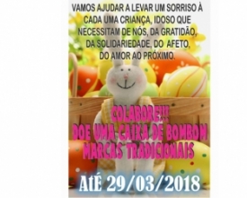 Campanha pretende arrecadar mil caixas de bombons