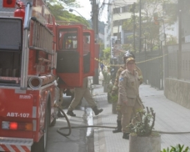 Apartamento tem princípio de incêndio no Centro