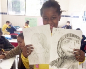 Alunos da LBV participam de Oficina de Nanquim em Friburgo