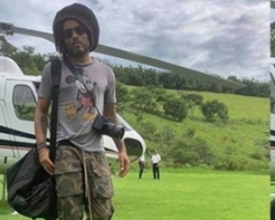 Lenny Kravitz passa o carnaval em fazenda em Duas Barras