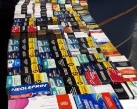 Grande quantidade de medicamentos apreendida em pousada