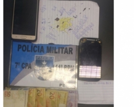 Jovem é preso com lucro do tráfico no Floresta