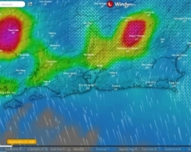 Climatempo emite alerta de temporal severo, válido para a Região Serrana