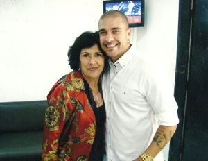 Altinéia Miranda e Diogo Nogueira, exclusivo para esta coluna Altinéia Miranda e Diogo Nogueira, exclusivo para esta coluna