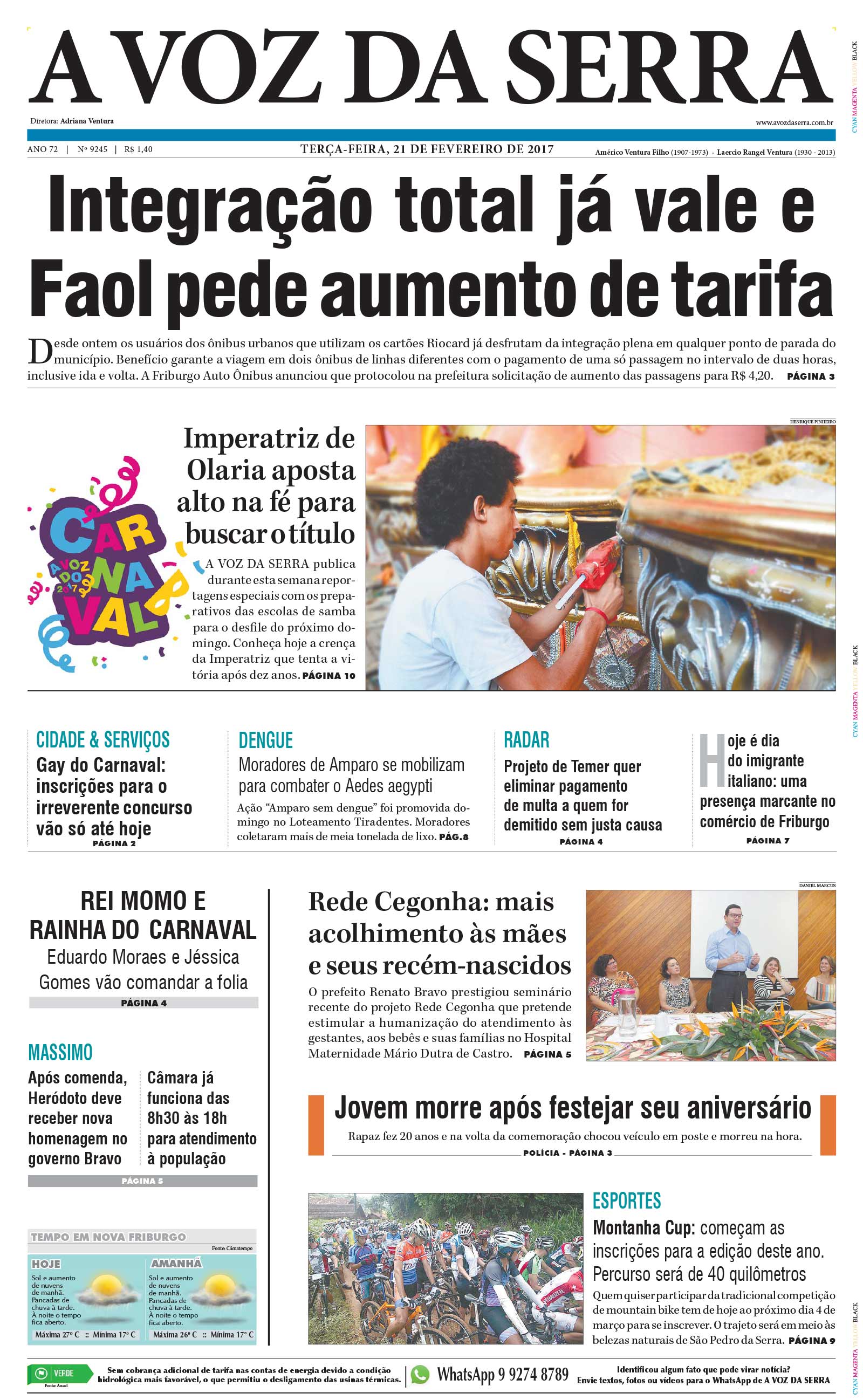 Edi O De De Fevereiro De Jornal A Voz Da Serra