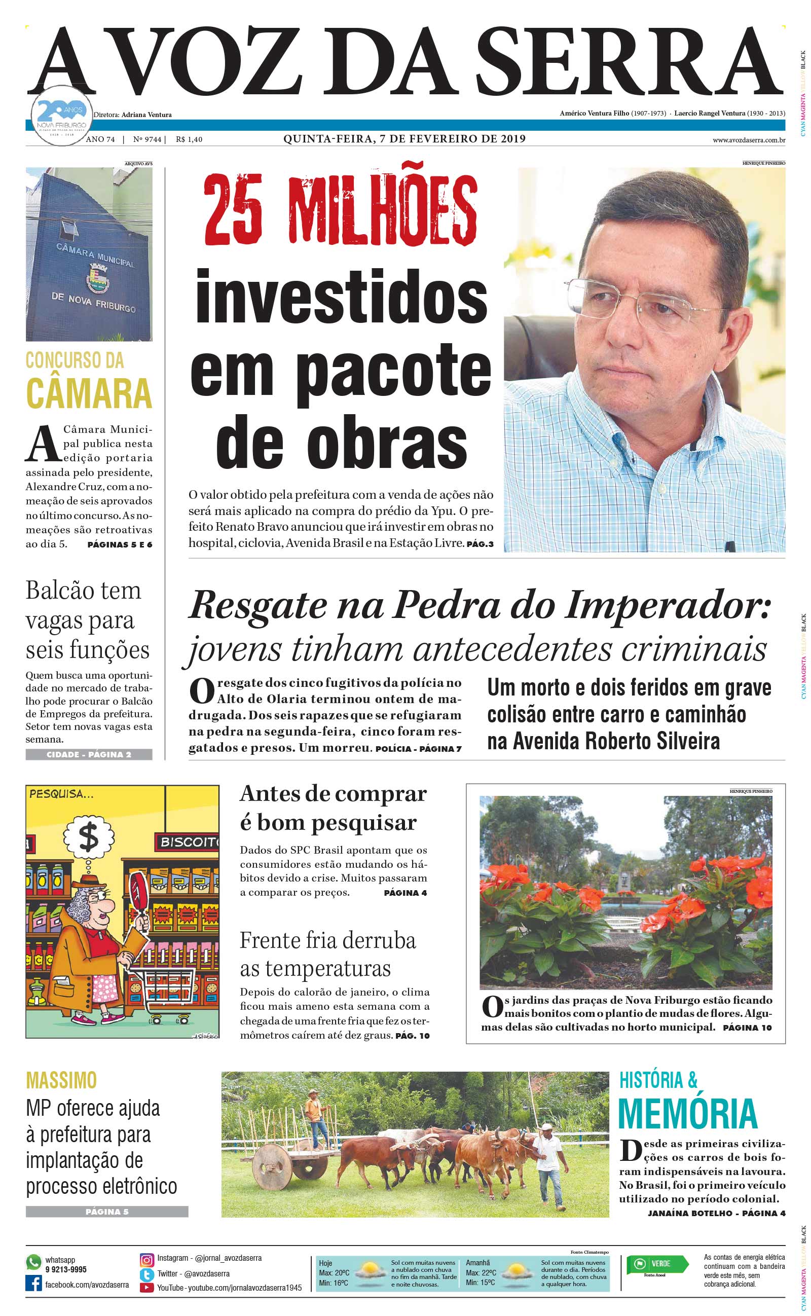 Edição de de fevereiro de Jornal A Voz da Serra