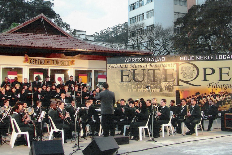 Banda Euterpe, em mais uma edição do Banda na Praça (Foto: Divulgação)