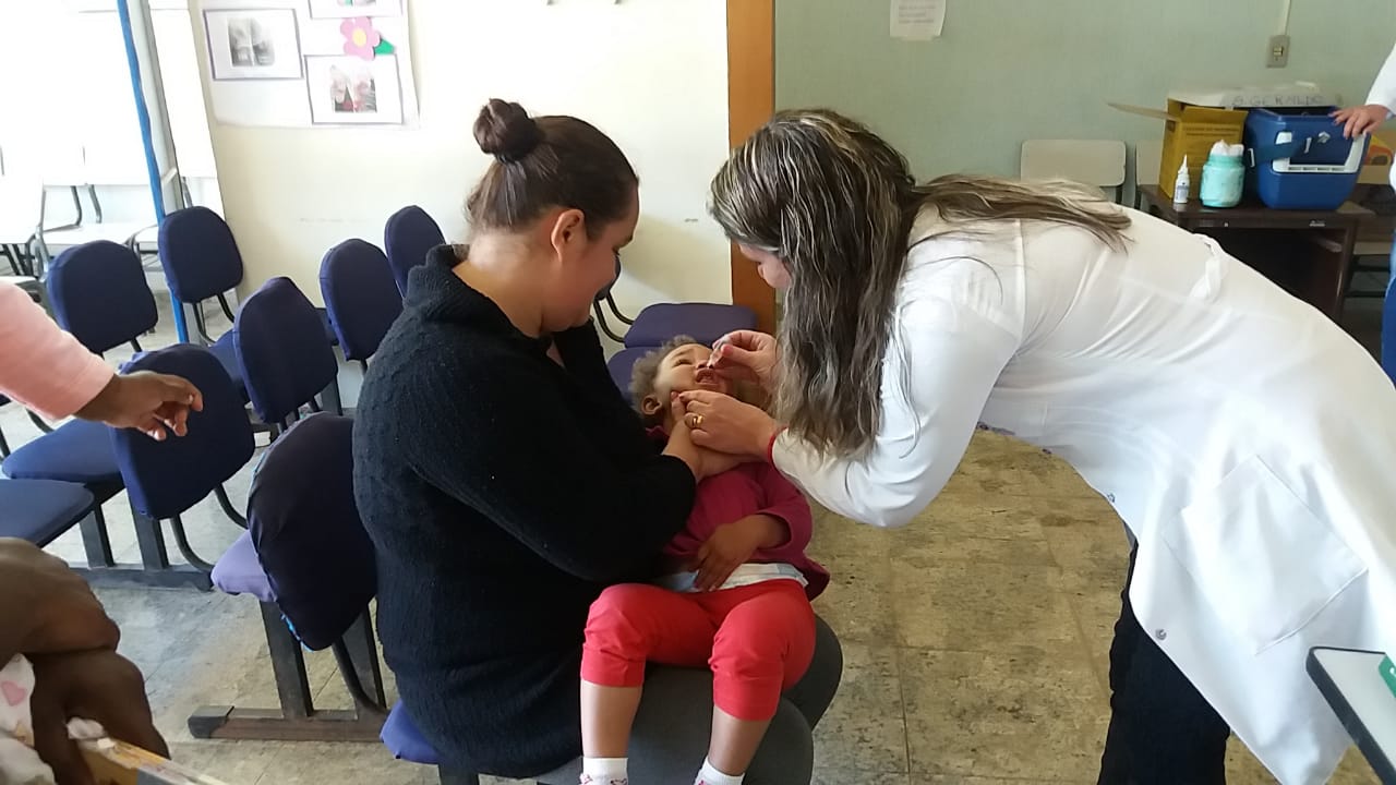 A vacinação no posto de Olaria