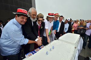 Comemoração de 448 anos do Rio de Janeiro no Corcovado