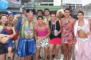 Flagrantes da alegria e do colorido do carnaval