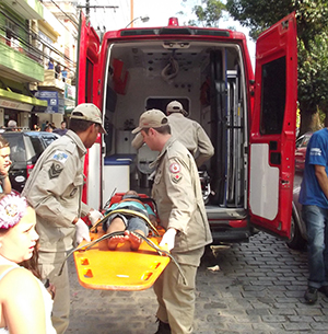 Criança atropelada na Praça Getúlio Vargas