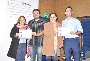 Diretores do jornal A Voz da Serra participam de evento na Estácio de Sá