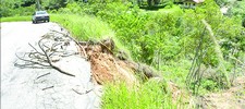 Estrada que liga Lumiar a São Pedro da Serra em risco
