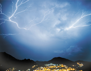 Um espetáculo  de beleza nos céus  de Nova Friburgo