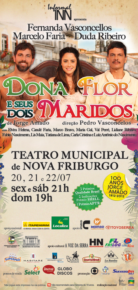 “Dona Flor e seus Dois Maridos” faz curta temporada no Teatro Municipal  