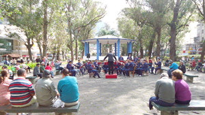 Banda-Escola da Campesina  fez animado concerto na praça