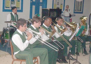 A banda-escola Euterpe Friburguense foi um dos destaques do Encontro com as Raízes