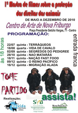 Centro de Arte prossegue com mostra de filmes sobre direitos dos animais 