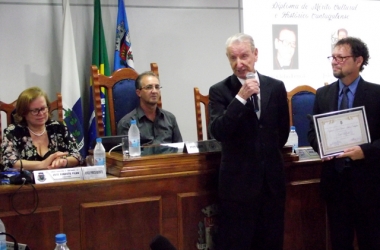 Desembargador Clélio Erthal foi homenageado pelo Legislativo cordeirense (Foto: Divulgação)