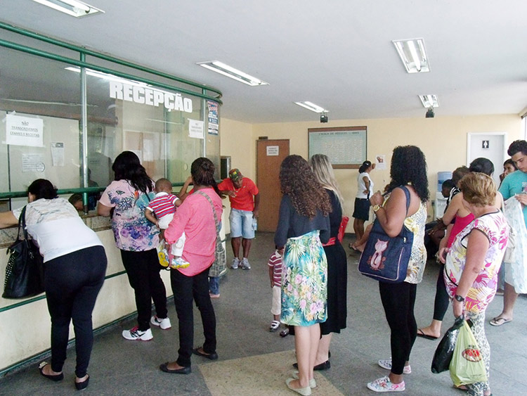 Recepção do Hospital Municipal Raul Sertã (Foto: Arquivo A VOZ DA SERRA)