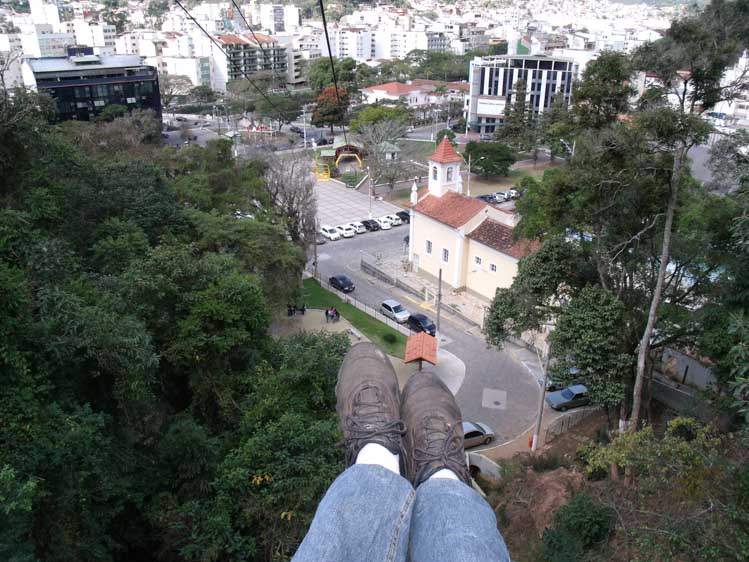 Descida do teleférico (Foto: Lúcio Cesar Pereira)