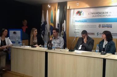 O vice-diretor de A VOZ DA SERRA, Gabriel Ventura, participou do primeiro dia da conferência com a abordagem do tema “O papel da imprensa no desenvolvimento sustentável de Nova Friburgo”