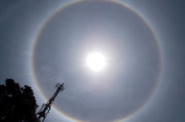 O fenômeno foi visto em vários pontos de Nova Friburgo (Foto: Djanira Luz)