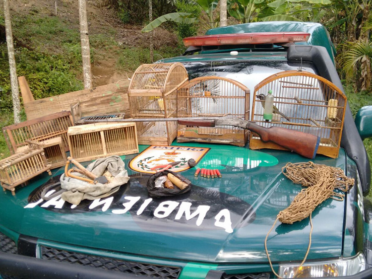 Homem é detido com equipamento para caça em Trajano de Moraes 
