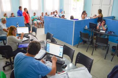 A Sala do Empreendedor, no Salão Azul da Prefeitura (Foto: Amanda Tinoco)
