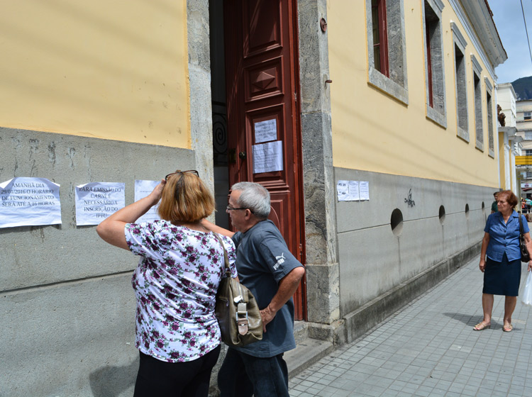 Os contribuintes podem emitir o boleto no posto de atendimento no prédio da Fundação Dom João VI,‭ ‬ao lado da Praça Getúlio Vargas‭ (‬Foto:‭ ‬Lúcio Cesar Pereira‭)