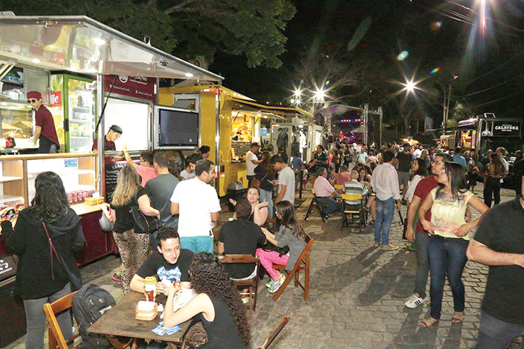 Food Truck Serra Festival, edição de 2015 (Foto: Arquivo A VOZ DA SERRA)