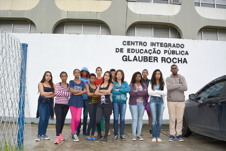 Os alunos iniciaram na última quarta-feia a ocupação da unidade (Foto: Henrique Pinheiro)