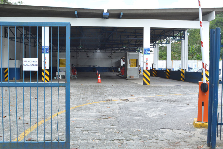 Posto do Detran não está realizando vistorias (Foto: Henrique Pinheiro)