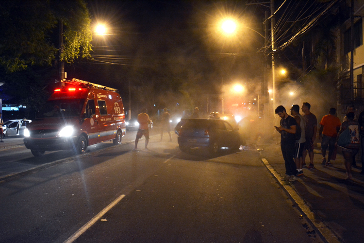Acidente de trânsito na Avenida Conselheiro Julius Arp, em janeiro deste ano (Foto: Henrique Pinheiro)