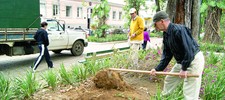 Primavera sem flores e cores nos jardins da Praça Getúlio Vargas