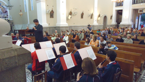 Banda-escola da Campesina Friburguense se apresenta na Catedral